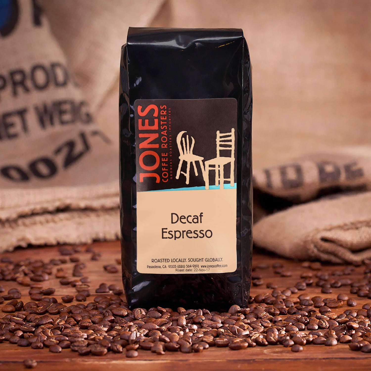 The Best Coffee - Decaf Espresso - Jones Coffee Roasters